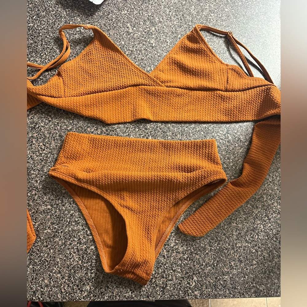 Brand new brown swimsuit size small